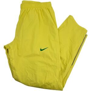 Men's Neon Yellow Nike Storm-Fit Nylon Windbreaker Track Pants Sz L 848915-729